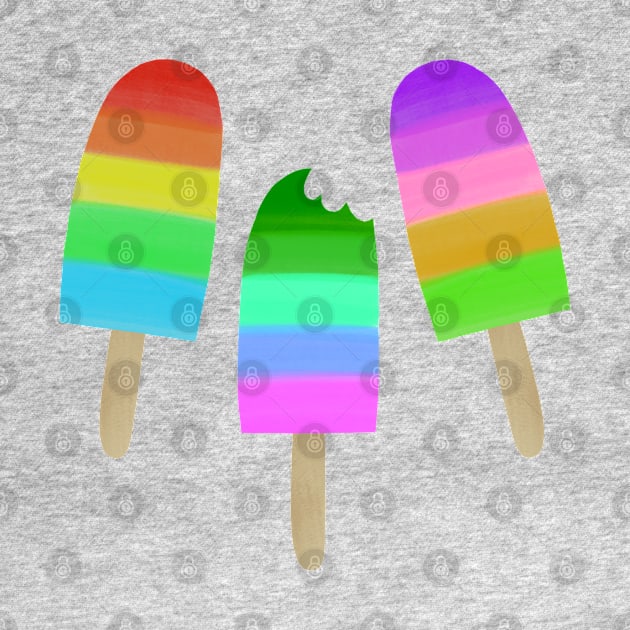 Rainbow Popsicles by Juliana Costa